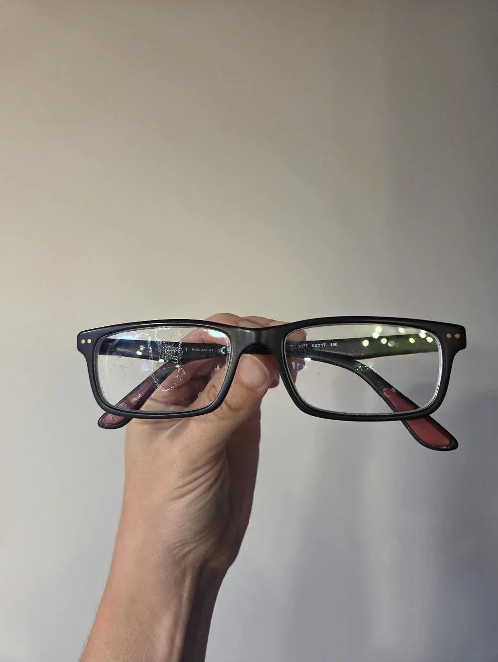 Ray-Ban RB5277 2077 Youth Eyeglasses Frames Matte Black Red 52-17-140